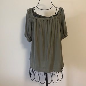Loft off the shoulder shirt- NWT